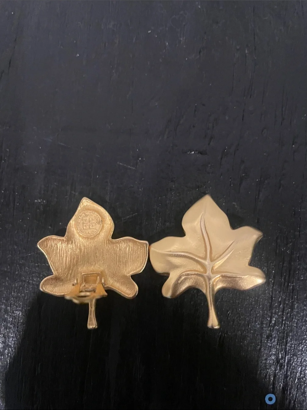 Givenchy Gold Leaf Clip on earrings